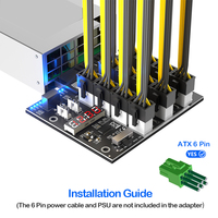 Carte d'extension d'alimentation ATX 12x6 broches avec LED clignotante pour serveurs HP 733428-101, 720620-B21, 830272-B21, 720478-B21