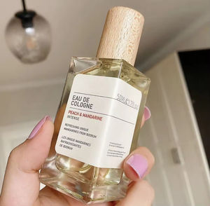 ขวดน้ำหอมแก้วเปล่าทรงสี่เหลี่ยมผืนผ้าแบบวินเทจ ขนาด 30 มล. 50 มล. 100 มล. พร้อมฝาไม้ - Product Image 3