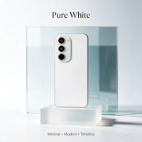 Nouveau smartphone 5G Spark40 Pro+ 5G blanc pur avec triple caméra arrière, écran OLED, design minimaliste moderne