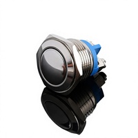 Interrupteur à bouton-poussoir en acier inoxydable IP65 16 mm avec combinaison 1NO LED 36V 2A pour contrôle industriel CE RoHS