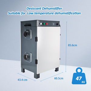 เครื่องลดความชื้นแบบโรตารี่อุตสาหกรรม DZ-D-600 3กก./ชม.(20c/RH60%) 600ม³/ชม. สำหรับห้องอุณหภูมิต่ำ ความชื้นต่ำ จุดน้ำค้างต่ำ รุ่น D - Product Image 5