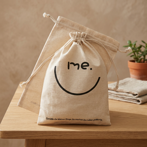 Bolsa de Muselina Natural Ecológica, Bolsa de Muselina de Algodón, Mini Bolsa para Empacar Alimentos, Hierbas, Especias, Té de Hojas Sueltas, Café, Granos, con Logotipo - Product Image 1