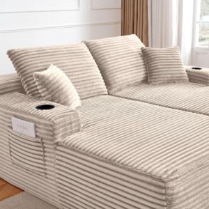 Fast Delivery US Warehouse Modern Modular Cloud 2 Seater Loveseat Vacuum Compression in a Box for <b>Small</b> Space - Product Image 2