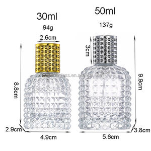 Mini bouteille de parfum de voyage en forme de <span class=keywords><strong>bombe</strong></span> unique Bouteille de parfum exotique en verre portable rechargeable de Dubaï - Product Image 2