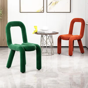 Canapé de salle à manger moderne en tissu, le <span class=keywords><strong>plus</strong></span> beau, avec dossier, chaise de loisirs colorée pour salon - Product Image 1