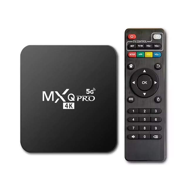 Tripsky Factory Price MXQ Pro Android TV Box 4K Ultra HD Smart Media Player H.265 2.4G/5G WiFi Smart Set-Top Box