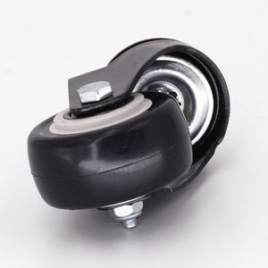 PU 2 polegadas carregando 60kg preto cama base rodízio roda <span class=keywords><strong>Snap</strong></span> Lock prego mesa rodízios - Product Image 2