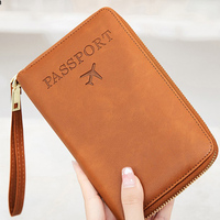 Sac de rangement pliable imperméable en PU anti-vol RFID pour câbles de données de voyage, organisateur d'accessoires électroniques au design tendance