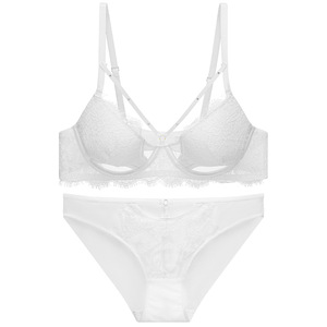 Lingerie sexy de style français Glory, soutien-gorge en dentelle ajourée pour l'été, minimise les grandes poitrines et soutient les seins latéraux. - Product Image 5