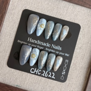 Uñas Postizas Personalizadas al por Mayor para Mujer, 10 Piezas, Diseño 3D con Pintura <span class=keywords><strong>de</strong></span> Conchas, Uñas Artificiales <span class=keywords><strong>de</strong></span> Acrílico ABS - Product Image 5