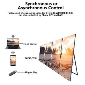 Digital Poster Led Screen Outdoor Indoor Led Display P1.8 P2 P2.5 P3 4g Wifi Usb Movable Mirror Poster Led Display Screen - Product Image 6