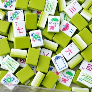 Mahjong américain en acrylique vert fruité à quatre couches pour les loisirs et le divertissement, ensemble de mahjong américain en acrylique coloré - Product Image 2