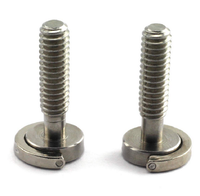 Vente en gros 1/4 pouces noir acier inoxydable DIN laiton ovale caméra D anneau espion trépied vis avec tête hexagonale articulée 4mm taille métrique