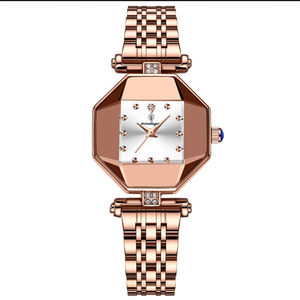 Orologio da <span class=keywords><strong>Donna</strong></span> POEDAGAR 368 con Bracciale in Acciaio Inossidabile Dorato, Marca di Alta Gamma, Cassa in Lega, Regalo Elegante - Product Image 2
