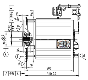 มอเตอร์แม่เหล็กซิงโครนัส 63 กิโลวัตต์ 120 กิโลวัตต์ และชุดควบคุมสำหรับเรือ - Product Image 4