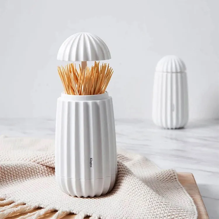 "Creative House automatisches Haus Restaurant Hotel weißer Kunststoff Zahnstoßhalter für Bambus Zahnstoßstöpsel Haushaltsartikel"