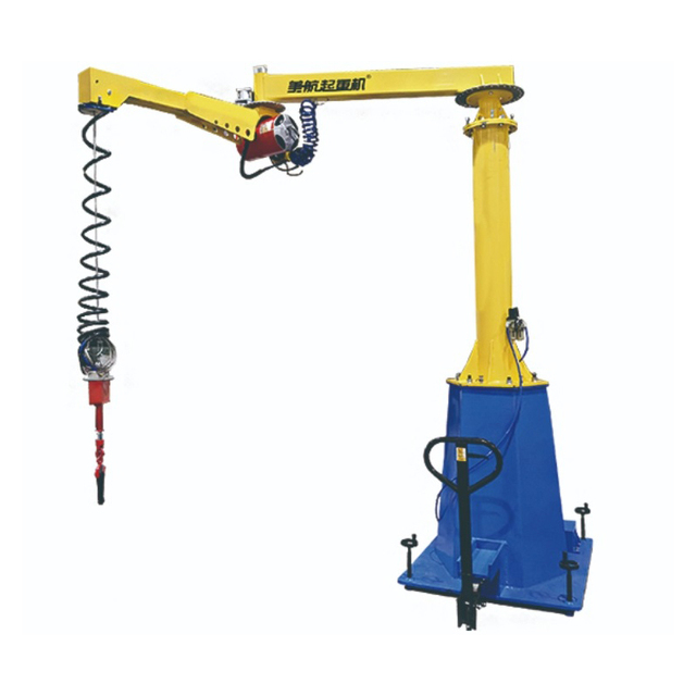 Pneumatic Movable Folding Cantilever Type Jib Crane CE Certification Rotate 360 Degree Folding CraneDurable Jib Crane