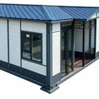 Solárium Modular Prefabricado Moderno, Colores Personalizables para Techos y Paredes Exteriores, Puertas Corredizas y Ventanas, para Residencias y Hoteles