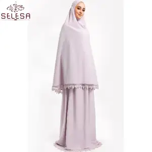 雪纺伊斯兰阿巴亚阿拉伯长袍妇女阿拉伯国家迪拜妇女穆斯林祈祷服