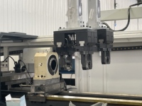 Tour CNC à double broche horizontale à banc plat, de moyenne capacité, automatique, haute sécurité, pour la fabrication de pièces tournées CNC