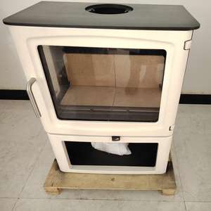 Nuevo Diseño de Chimenea de Hierro Fundido Independiente para Villa, Precio de Fábrica, Alta Calidad, Personalizable, 9 kW, Mini Chimenea Ecológica de Leña para Sala de Estar - Product Image 1