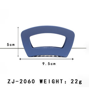 YIYI بيع بالجملة مخصص كوري ins مشبك مخلب مربع مجوف أسود دائم مشابك بلاستيكية مشابك شعر سميك للنساء - Product Image 2