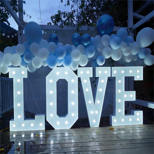 Égayez votre grand événement : Numéro LED 3D personnalisé de 3, 4 ou 5 pieds pour mariage, anniversaire, ou fête de grand ouverture - Product Image 3