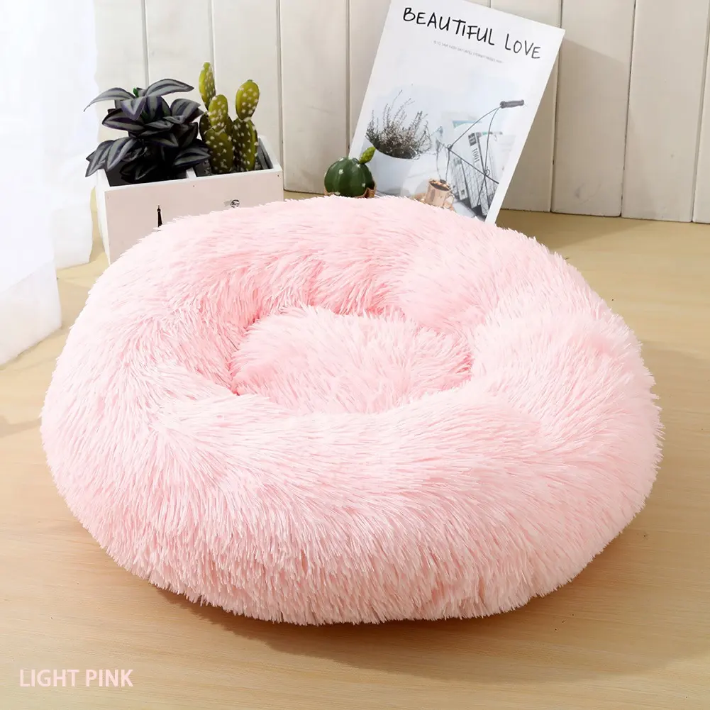 Wholesale Hot Selling Comfy Calming Soothing Anti Stress Dog Bed Anti Anxiety Pet Dog Cat Bed