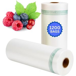 ถุงใส่อาหารแบบม้วน ขนาด 18x24 นิ้ว 1200 ถุง ผลิตจาก HDPE สำหรับเก็บอาหารและของชำ - Product Image 1