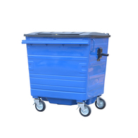 Offre Spéciale recyclage conteneurs 1100L MÉTAL poubelle extérieure en acier poubelle