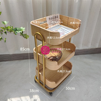 Chariot de beauté haut de gamme Yicheng Beauty, chariot de salon de beauté mobile avec tiroirs, étagère, chariot en bois massif pour tatouage et SPA, en vente