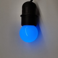 Lampe lanterne miniature LED RGB colorée en plastique imperméable IP65 pour extérieur, 1W G45, E27 AC220-240V Ra60 30000h, ampoule décorative