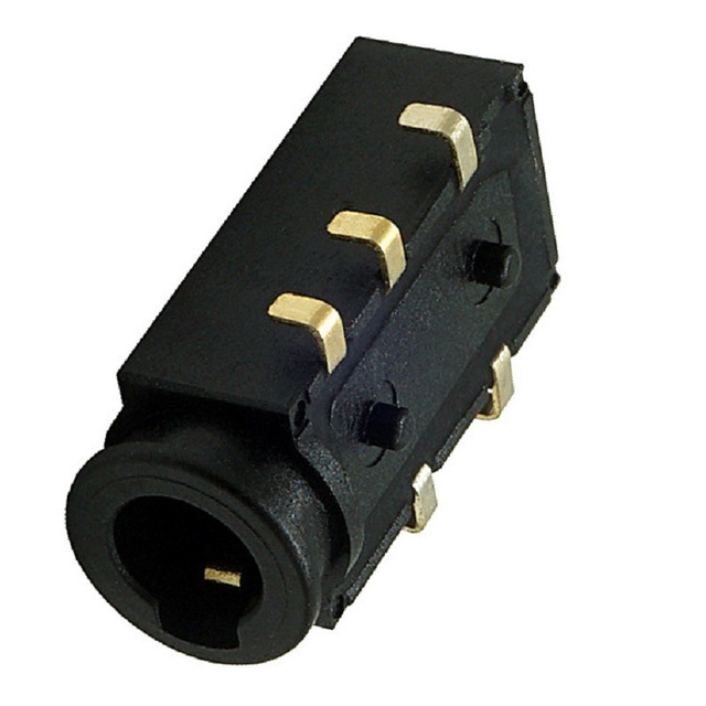 J-35080B 3.5mm Waterproof Audio Jack Bottom Mid Mount Headphone Socket Connector