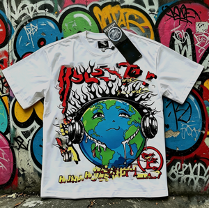 T-Shirt da Uomo Stile Vintage Hell Star, 100% Cotone, Manica Corta, Moda Casual - Product Image 1