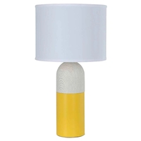 Lámpara de pie contemporánea de tela para habitación Queen, de níquel cepillado, de la colección Comfort Inn Sea Scheme by Choice Hotel