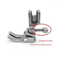 Pied presseur réglable épaissi pour machine à coudre industrielle Silver Star (métal)