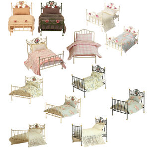 Gabby's Purrfect аксессуары для кукольного домика 1 12 кукла железная кровать для Maileg Style - Product Image 1