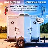 Toilettes et douches de luxe pour extérieur, remorque de toilettes mobiles ou portables à vendre