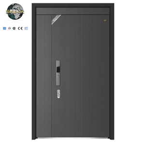 Современная Противоугонная входная дверь из алюминиевого сплава для квартиры на открытом воздухе - Product Image 1