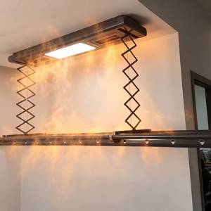 Customizable intelligent electric retractable remote control lifting drying LED <b>light</b> electric drying rack - Product Image 2