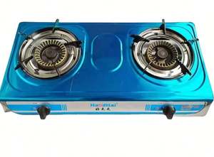 موقد غاز محمول من الفولاذ المقاوم للصدأ يعمل بالبطارية، موفر للطاقة من الفئة أ، بشعلتين للاستخدام المنزلي - Product Image 2