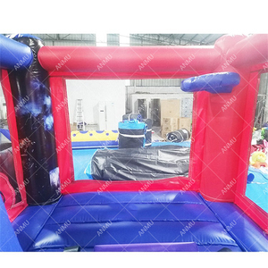 Castello gonfiabile all'aperto della casa di rimbalzo dei bambini del castello di salto gonfiabile dell'uomo del ragno commerciale con lo stagno - Product Image 4
