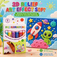 Stylos Magiques 6 Couleurs Effet Popcorn DIY – Stylos à Dessin Bulles 3D Gonflées pour Décoration et Graffiti – Papeterie à Texture Amusante qui Séche Rapidement