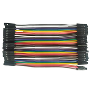 Kabel Jumper Flat Ribbon Terminal DuPont 2.54mm, Harness Kabel Listrik 1p hingga 40p untuk Aplikasi Elektronik