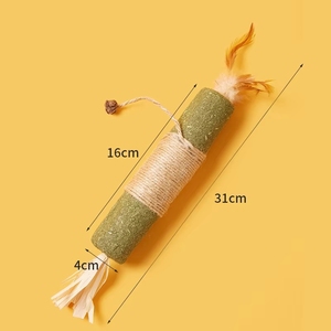공장 직판 도매 천연 마타타비 닙스틱 실버바인 고양이 씹는 장난감 두껍고 튼튼한 애완동물 치아 세척 스틱 - Product Image 6