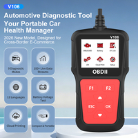 Nueva Herramienta de Diagnóstico para Automóviles V106 Actualizada, 12V, con Pantalla LCD, Lector de Códigos de Error del Motor, Escáner de Diagnóstico Automotriz OBDII