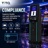 Kiosque de Rédemption de Billets TICO, Kiosques de Paiement en Libre-Service avec Distributeur de Cartes Cadeaux pour Bornes de Jeux d'Arcade Banilla Novomatic