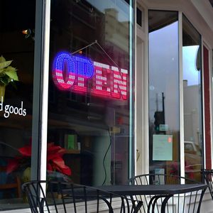 American flag OPEN LED luminous letters indoor hanging shop <b>sign</b> wall decoration light entrance indicator luminous <b>sign</b> 12v - Product Image 5