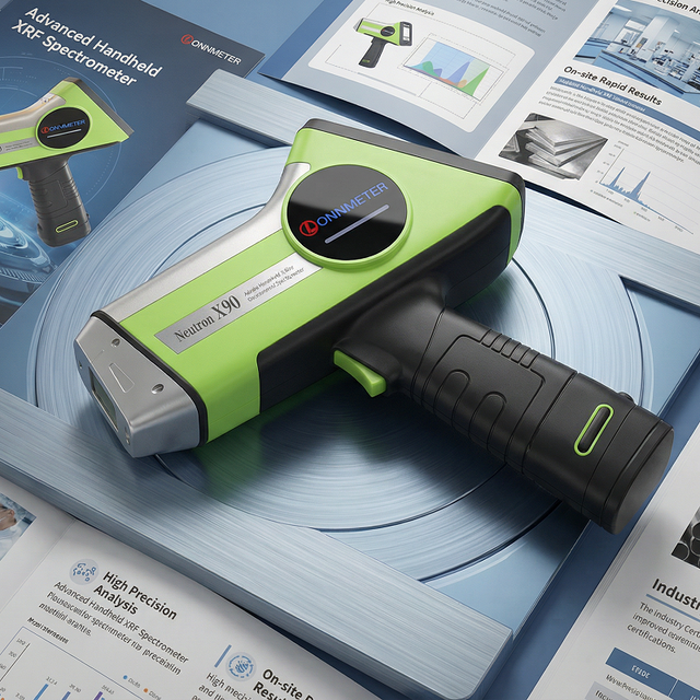 LONNMETER Handheld XRF Analyzer Portable RoHS Compliance Spectrometer for Hazardous Substance Detection Lead Mercury Cadmium