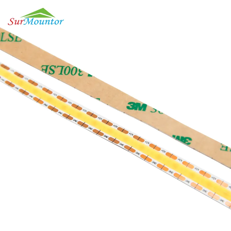 Giá Rẻ Cao CRI DC24V 384 LEDs/M COB LED Tape Light Strips Với 8 Mét PCB Rộng Cob Led Linh Hoạt Strip 5M Hàn